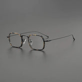 Gnine Ultralight Titanium Glasses Frame Rectangle Frames Southood Leopard